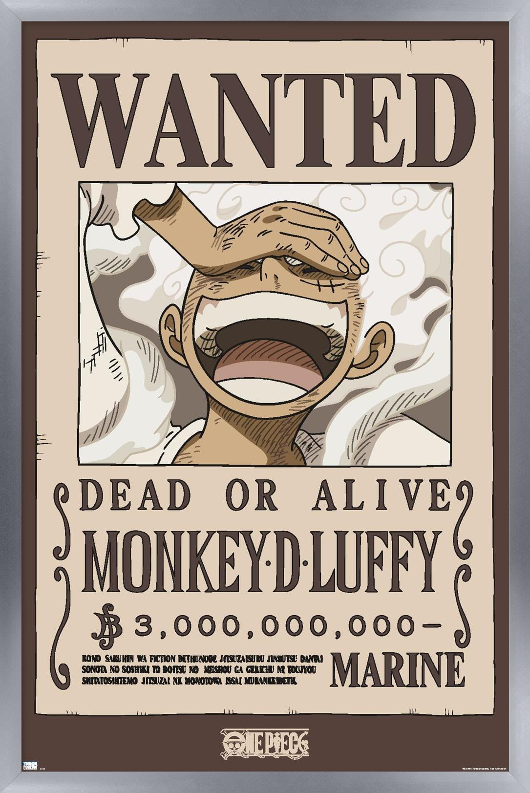 その他 MONKEY D. LUFFY WANTED One Piece - Monkey D Luffy Wanted Poster Wall Poster, 14.725