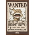 thumbnail image 1 of One Piece - Monkey D Luffy Wanted Poster Wall Poster, 22.375" x 34" Framed, 1 of 5