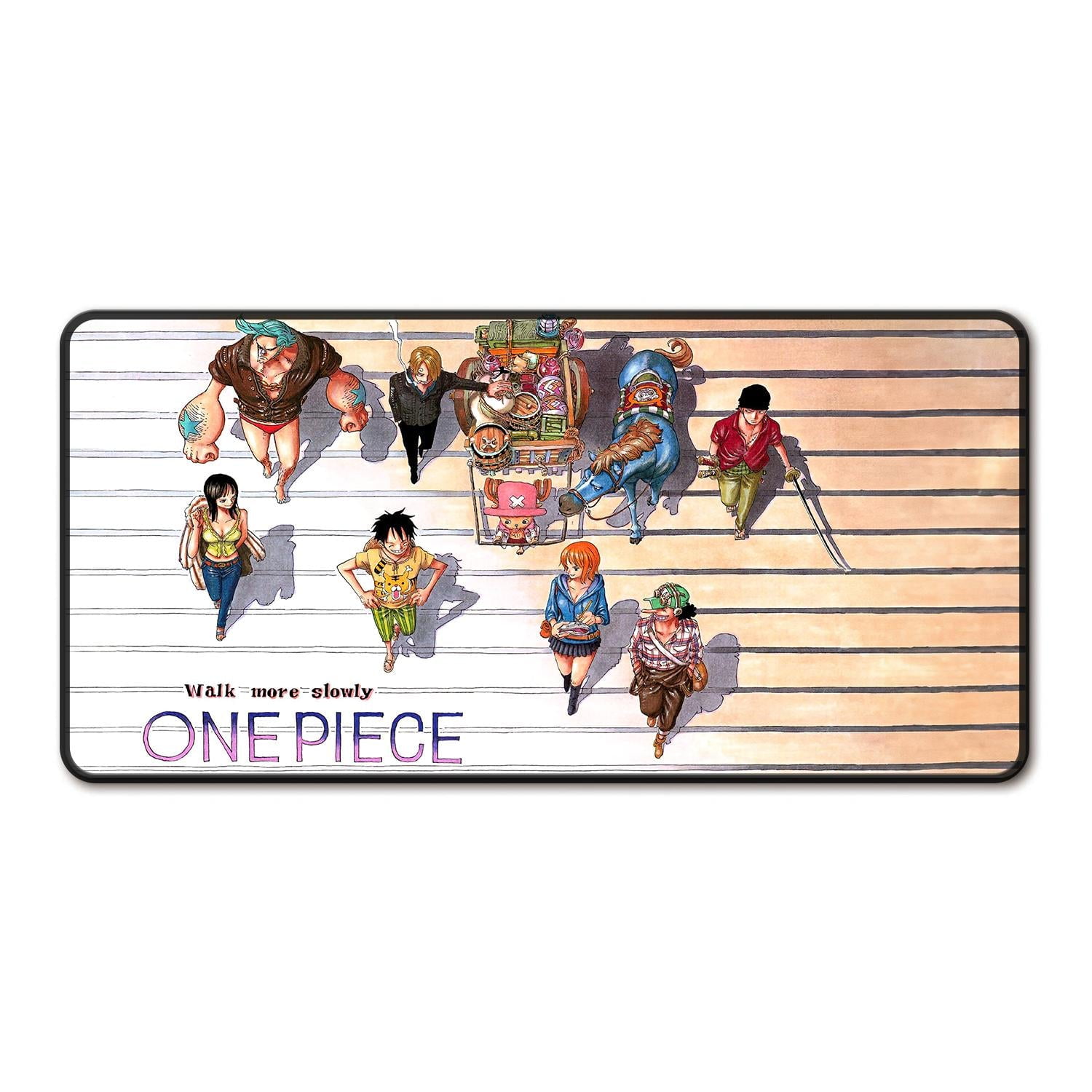 One Piece Mousepad, Large Desk Mat with Anti-Slip Base, Gaming & Office Accessory