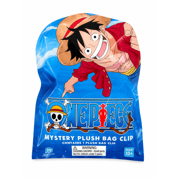 One Piece Mystery Plush Bag Clip Blind Bag Collectible Keychain, Assorted Devil Fruit Designs, Ages 13+