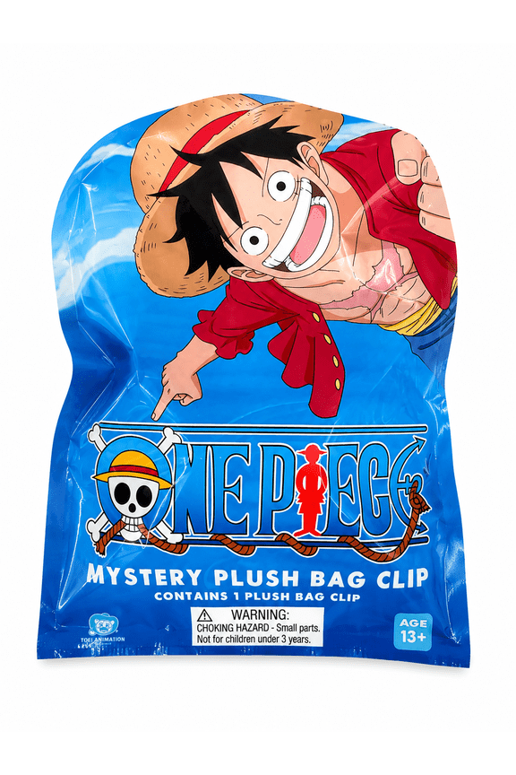 Mystery Plush Bag Clip Blind Bag Collectible Keychain, Assorted Devil Fruit Designs, Ages 13+