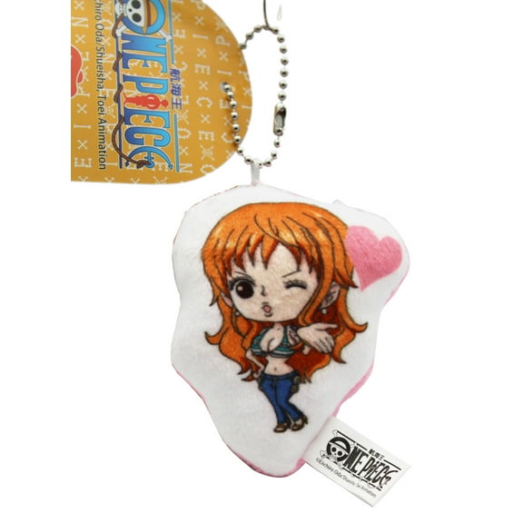 One Piece Nami Plush Toy Keychain - Cartoon One Piece Keyring