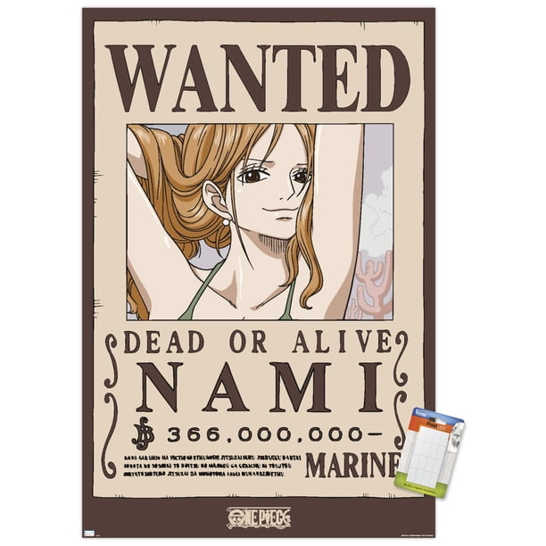 One Piece - Nami Wanted Poster Wall Poster, 14.725