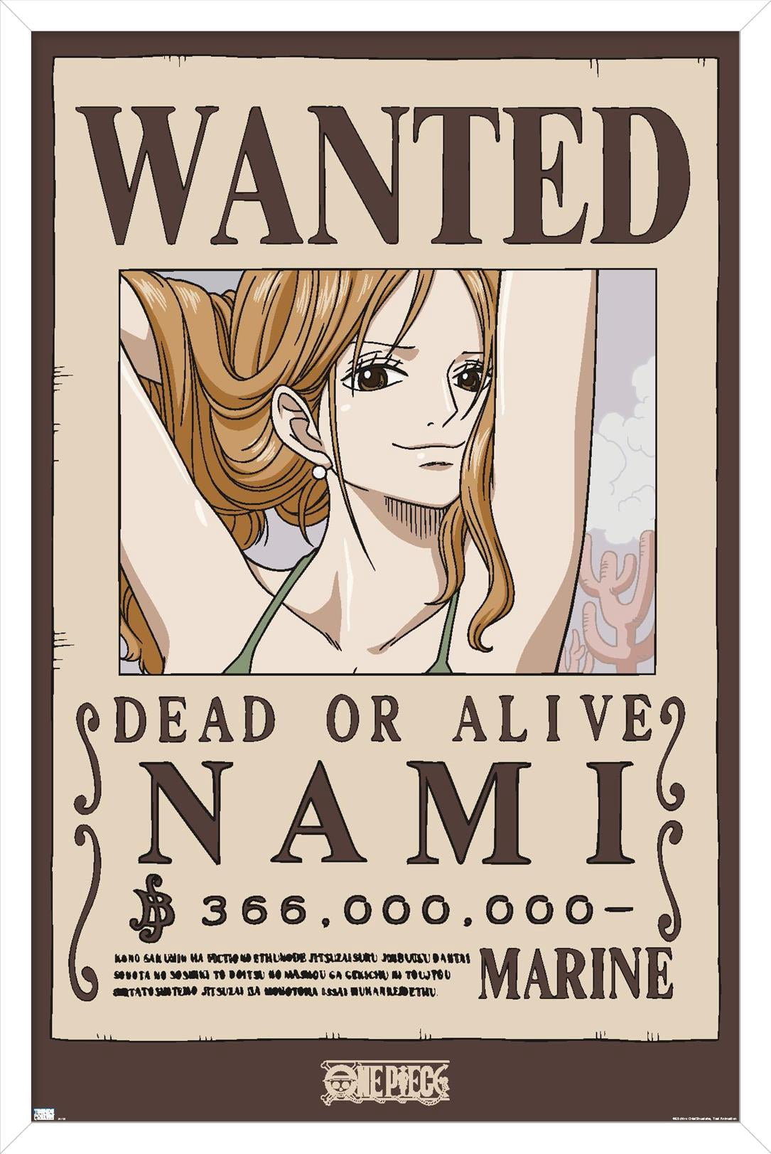 ワンピース　カードダスマスターズWANTEDナミ One-Piece-Nami-Wanted-Poster-