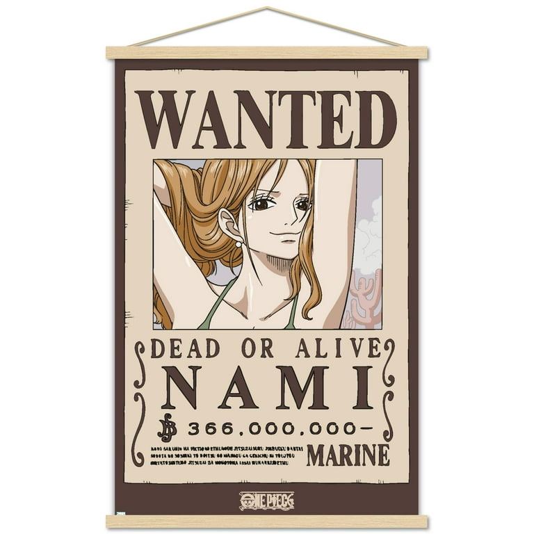 One Piece - Nami Wanted Poster Wall Poster with Magnetic Frame