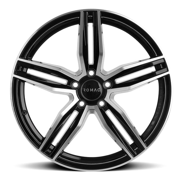 One Piece New Custom Wheel 18x8 in for Romac Venom Polished Face with ...