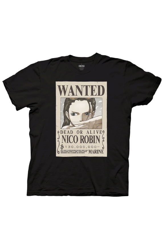 Nico Robin Full Wanted Poster Anime Adult Unisex T-Shirt XL