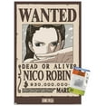 thumbnail image 1 of One Piece - Nico Robin Wanted Poster Wall Poster with Push Pins, 14.725" x 22.375", 1 of 5