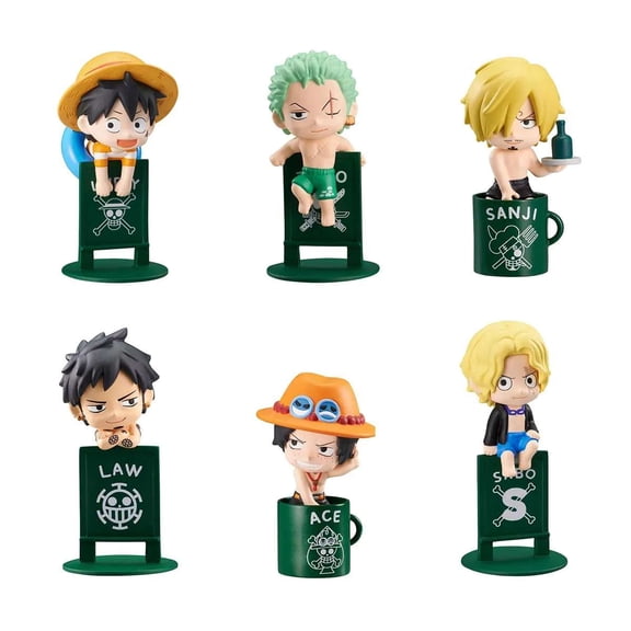 One Piece Ochatomo Pirates on Vacation Box of 8 Figures