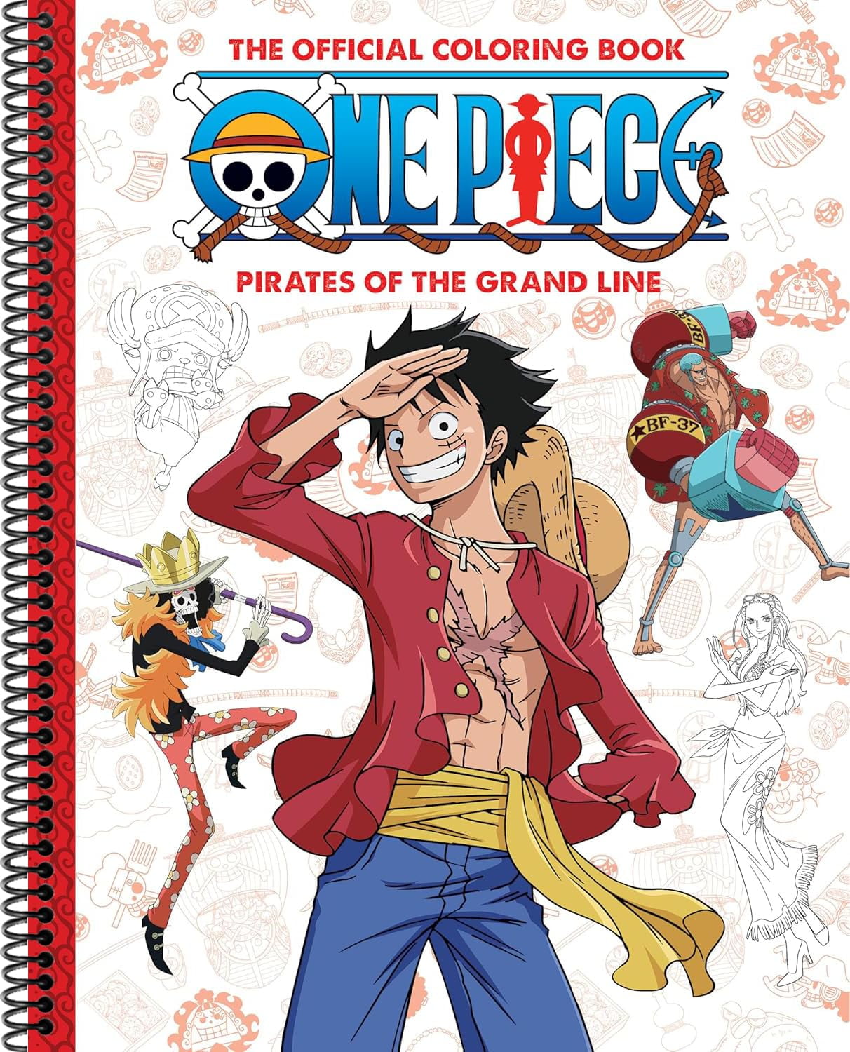 One Piece: Official Crew Coloring Collection: Pirates of the Grand Line (Media Tie-In) (Spiral-bound)
