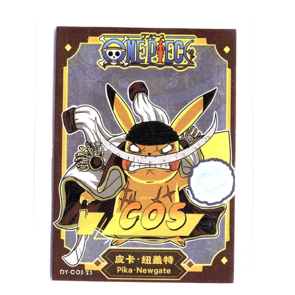 2025 One Piece Pokmon Collaboration Edward Newgate Pikachu Reverse Holo Trading Card