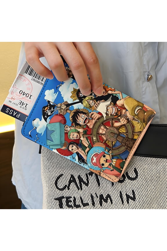 One Piece PU Leather Passport Holder Covers, Passport Holder for Travel , RFID Blocking Wallet Case, Must Haves Travel Accessories for Women Men