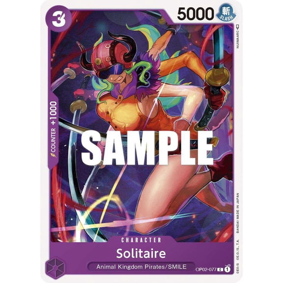 One Piece Paramount War Common Solitaire OP02-077