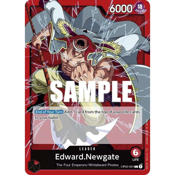 One Piece Paramount War Leader Edward.Newgate OP02-001