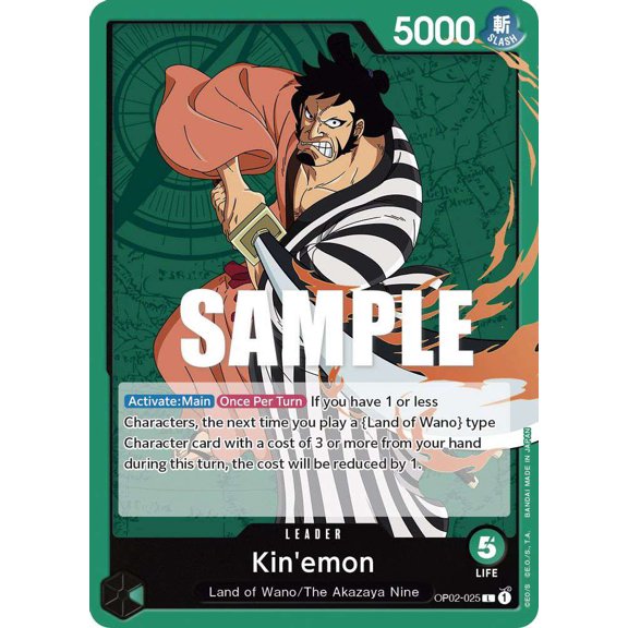 One Piece Paramount War Leader Kin'emon OP02-025