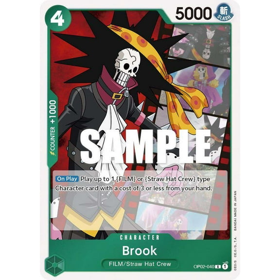 One Piece Paramount War Rare Brook OP02-040