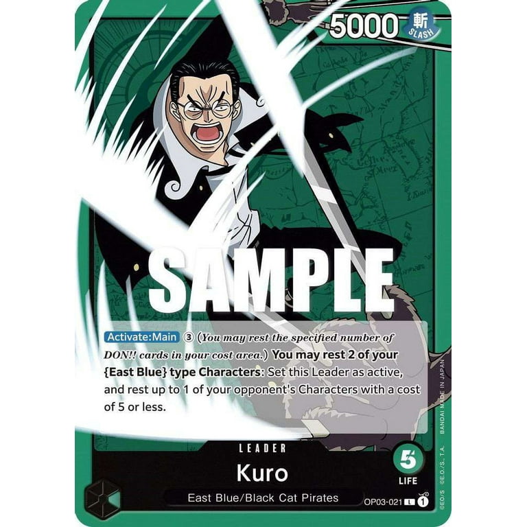 One Piece Pillars of Strength Leader Kuro OP03-021 - Walmart.com