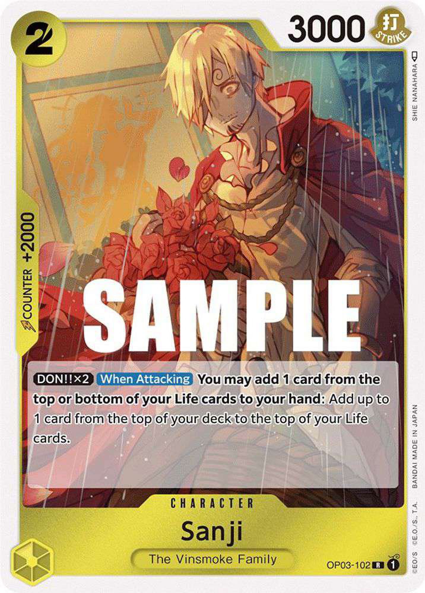One Piece Pillars of Strength Rare Sanji OP03-102 - Walmart.com