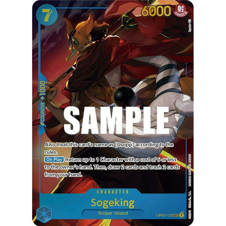 One Piece Pillars of Strength Secret Rare Sogeking OP03-122
