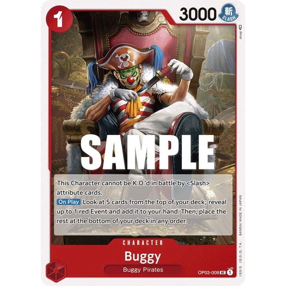 One Piece Pillars of Strength Uncommon Buggy OP03-008