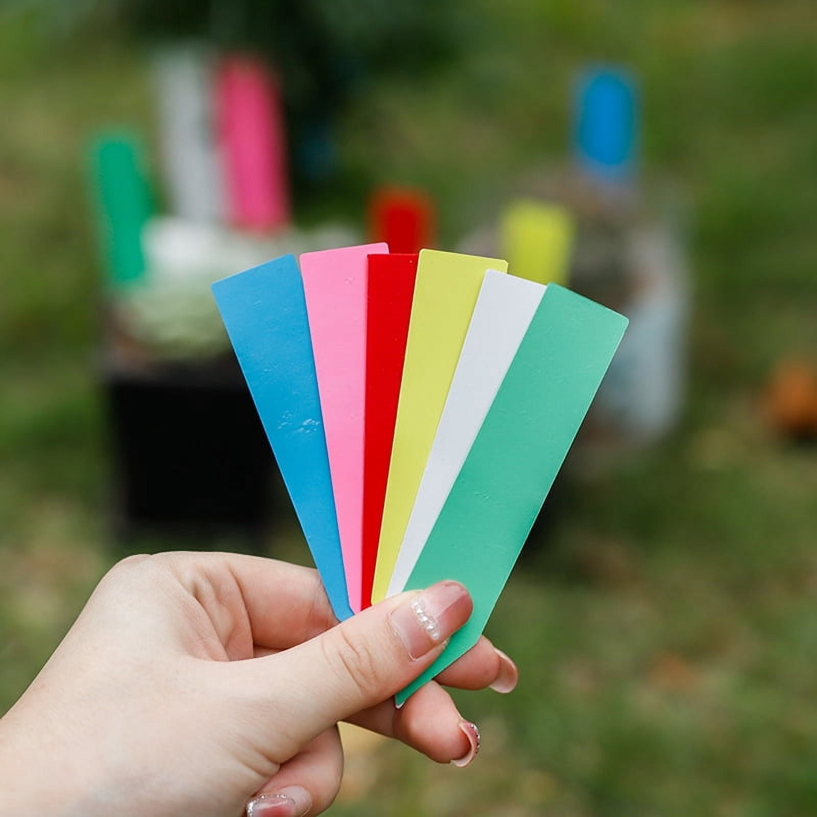 Outside Tag One-Piece Plant Tags – Plastic Garden Labels for Succulents, Flowers ...