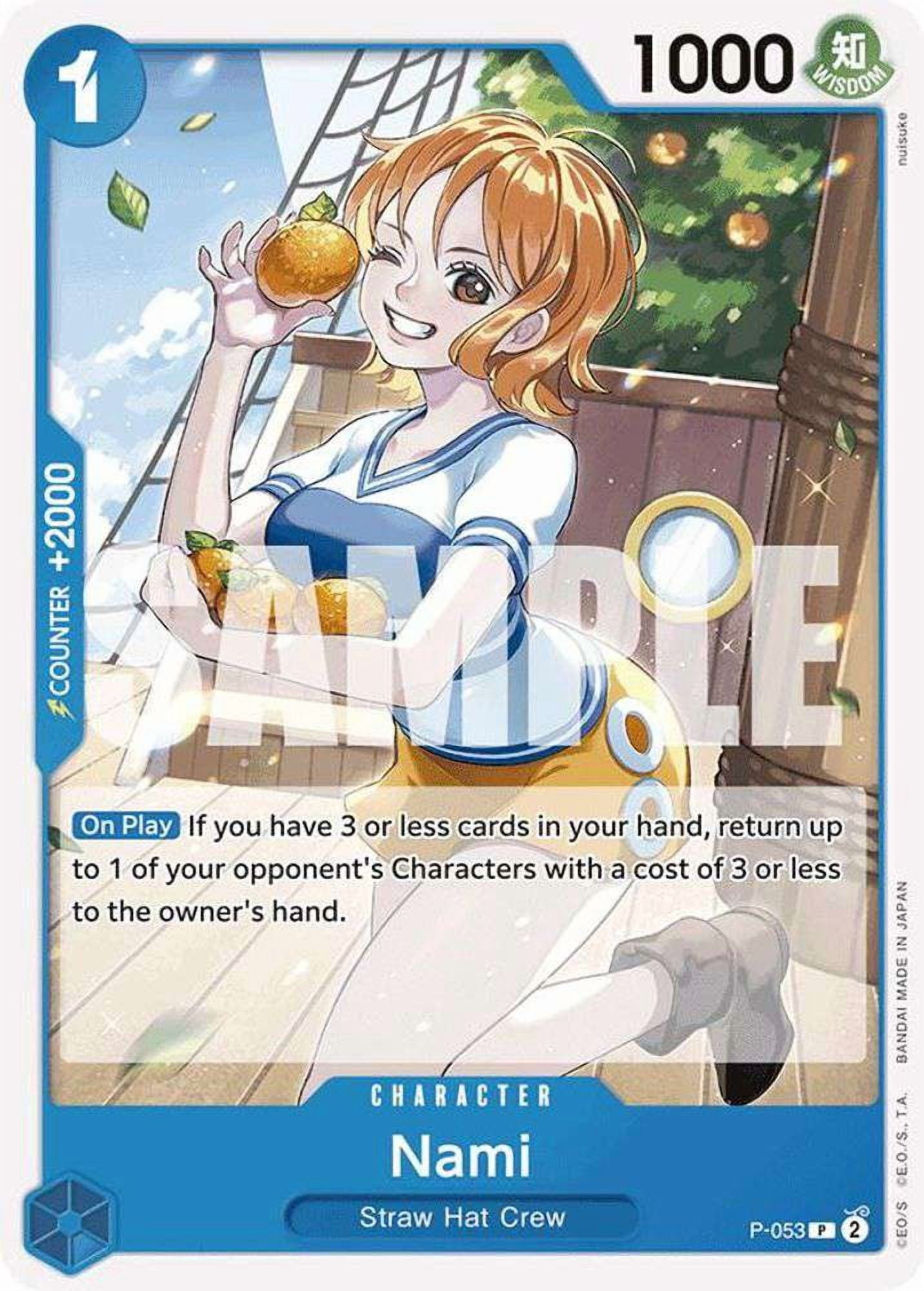 One Piece Premium Booster Promo Nami P-053 [Reprint] - Walmart.com