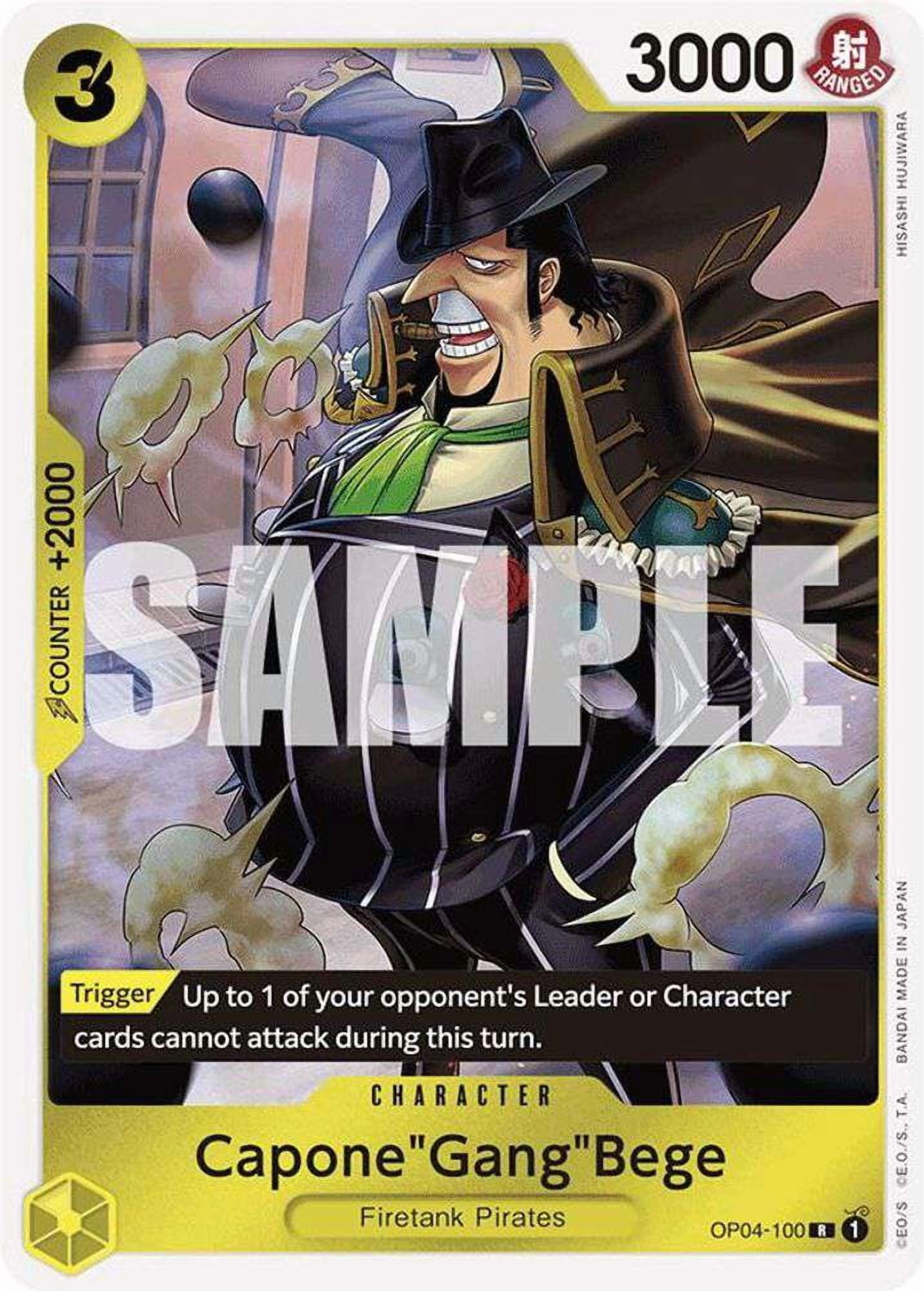 One Piece Premium Booster Rare CaponeGangBege OP04-100 [Reprint] -  Walmart.com