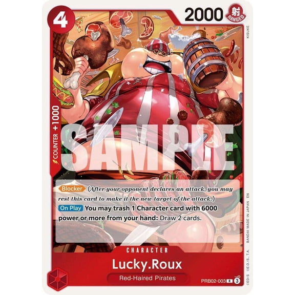 One Piece Premium Booster -The Best- Vol. 2 Rare Lucky.Roux PRB02-003