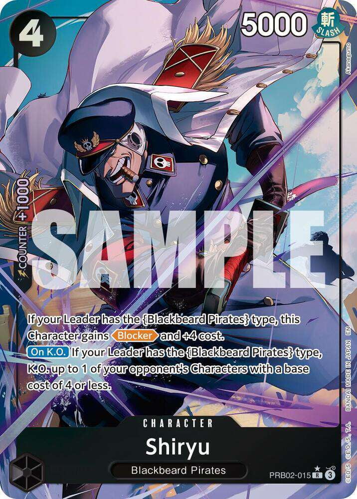 One Piece Premium Booster -The Best- Vol. 2 Rare Shiryu PRB02-015