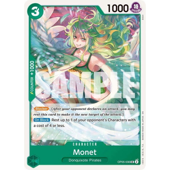 One Piece Premium Booster -The Best- Vol. 2 Uncommon Monet OP05-036 [Reprint]