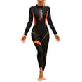 thumbnail image 1 of One Piece Rash Guard for Women Swim Long Sleeve Surfing Suit Sun Protection Full Body Wetsuit Quick Dry Dive Skin Suit Lightweight Soft Swimsuit XL, 1 of 5