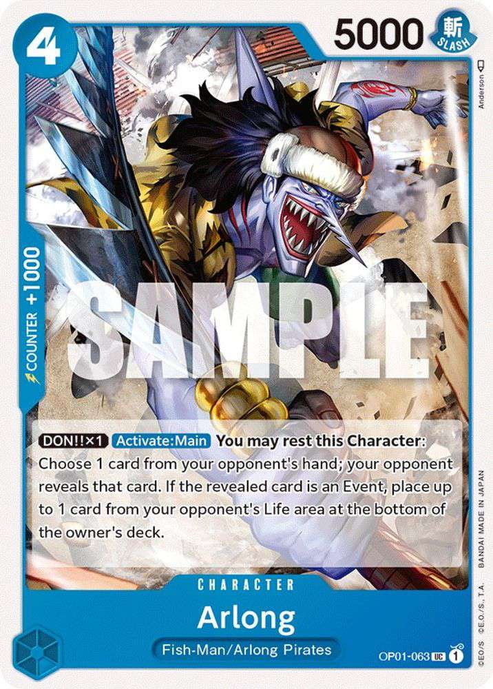 One Piece Romance Dawn Uncommon Arlong OP01-063 - Walmart.com