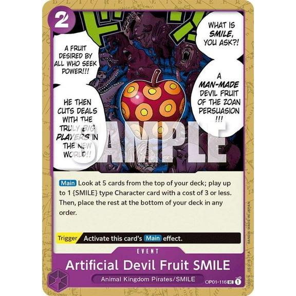 One Piece Romance Dawn Uncommon Artificial Devil Fruit SMILE OP01-116