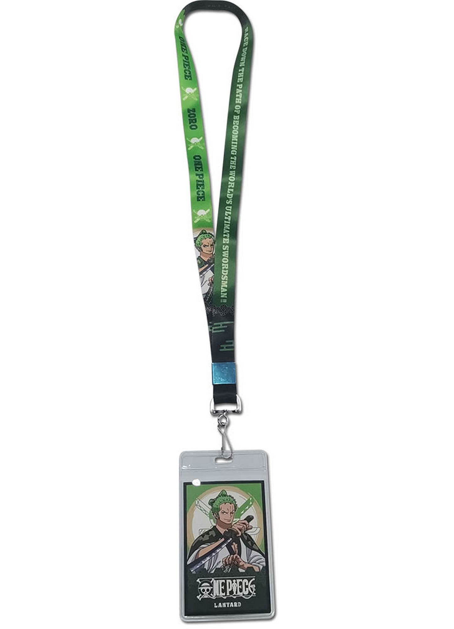 Great Eastern Entertainment One Piece: Roronoa Zoro Icon and Verbiage Lanyard with ID Holder