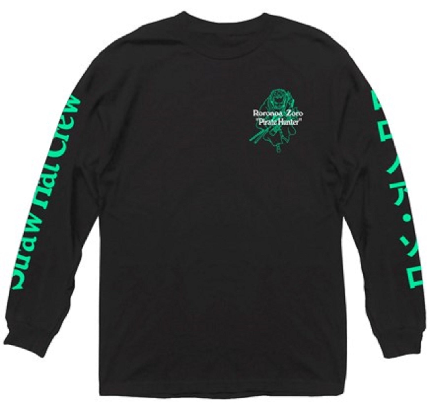 One Piece Roronoa Zoro Pirate Hunter Anime Adult Long Sleeve T-Shirt