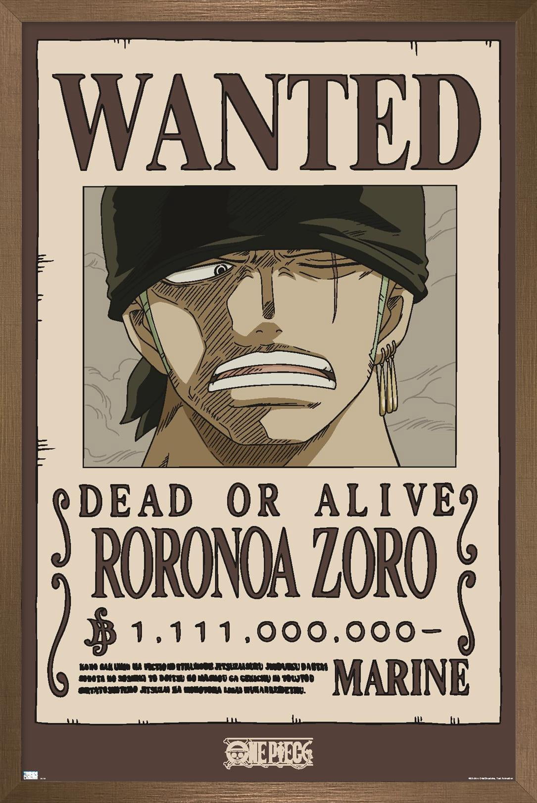One-Piece-Roronoa-Zoro-Wanted-
