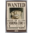 thumbnail image 1 of One Piece - Roronoa Zoro Wanted Poster Wall Poster, 14.725" x 22.375" Framed, 1 of 5