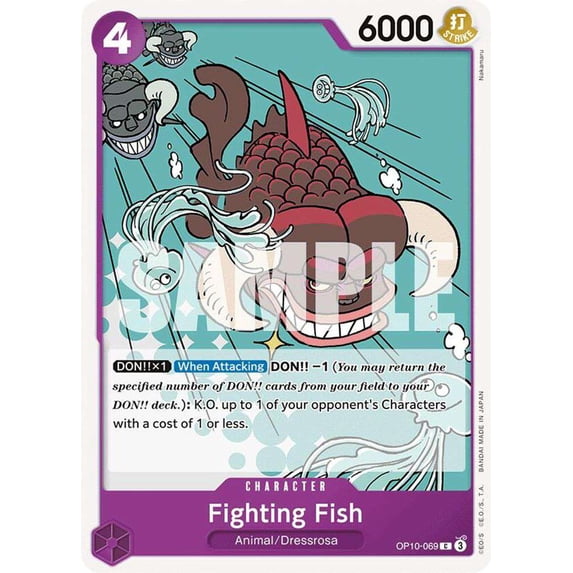 One Piece Royal Blood Common Fighting Fish OP10-069