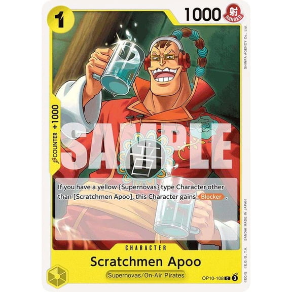 One Piece Royal Blood Common Scratchmen Apoo OP10-108