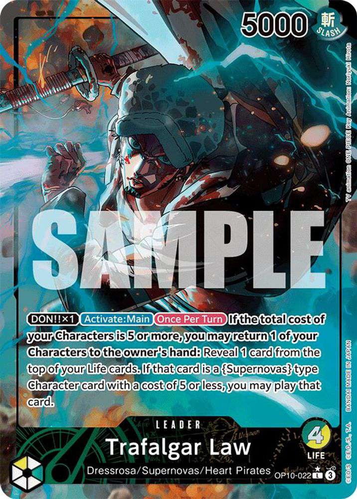 One Piece Royal Blood Leader Trafalgar Law OP10-022 (Parallel