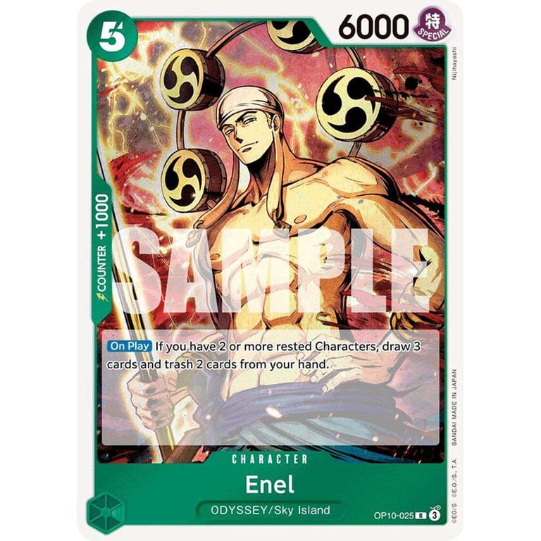 op10 rare cards One Piece Royal Blood Rare Enel OP10-025