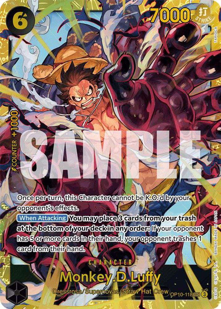 royal blood one piece rare cards Card Game Booster Pack MONKEY D LUFFY - RARE
