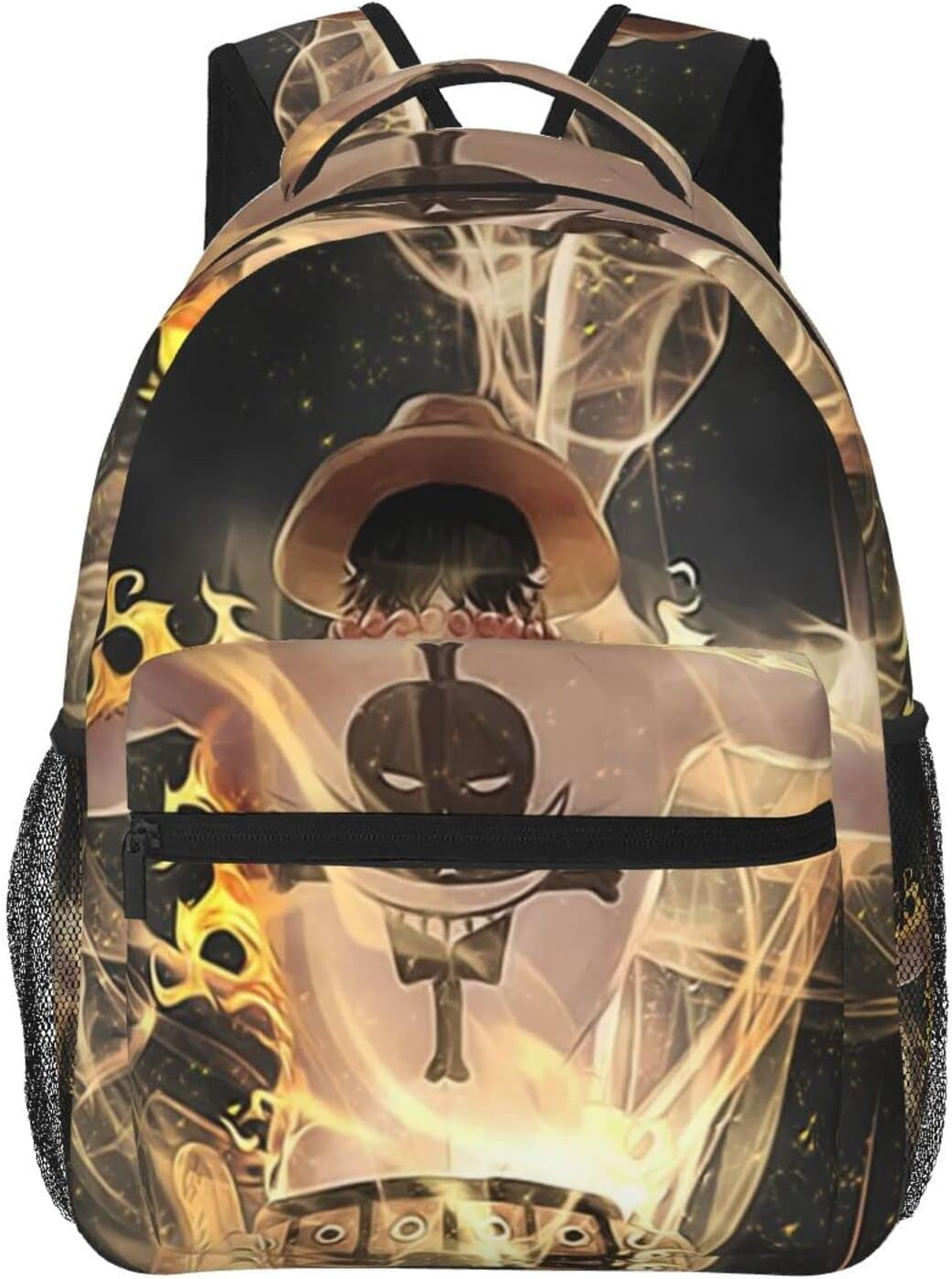 Anime Character Backpack with Tan Accents Anime Blush Minimalist Backpack – ssydneyart main image 4