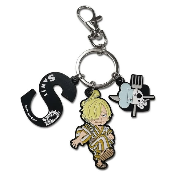 One Piece Sanji Three Piece Charm Keychain