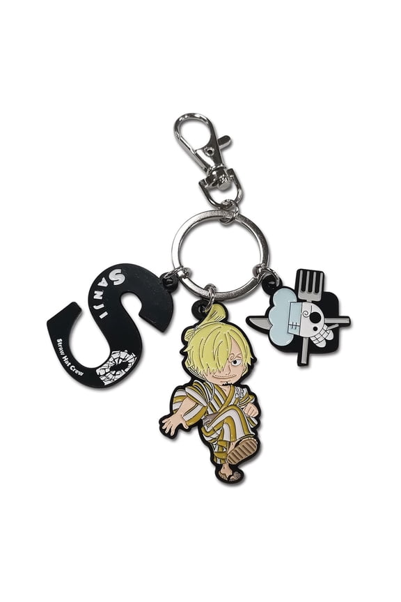Sanji Three Piece Charm Keychain