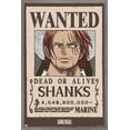 thumbnail image 1 of One Piece - Shanks Wanted Poster Wall Poster, 14.725" x 22.375" Framed, 1 of 5