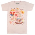 thumbnail image 1 of One Piece Shirt Men's Luffy and Chopper Cookies Short Sleeve Graphic Tee, 1 of 5