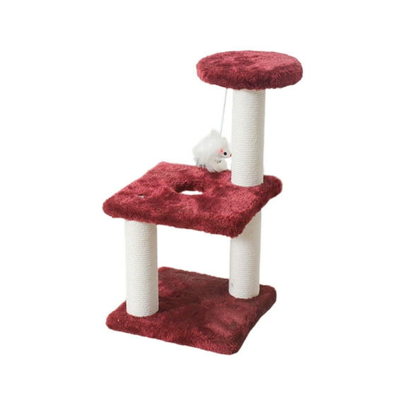 One - Piece Sisal Cat Scratching Post, Modern Cats Climbing Frame Integrated Sisal Cats Scratching Post to Amuse Cats and Mice Space Saving Designs Suitable for Indoor Cats