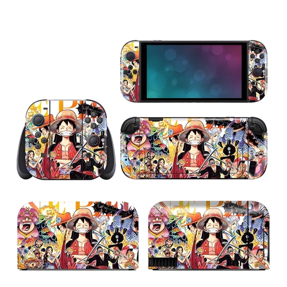 One Piece Skin | Compatible with Nintendo Switch 2 | Cute Anime Vinyl Wrap Decal Cover | Pastel Cozy Gamer Accessory | Full Console Sticker Protective Cover
