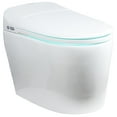 thumbnail image 1 of Euroto 1-Piece 20.87" x 29.92" Toilet Bidet Combo Electric Bidet Toilet Seats, White with Heated Seat, 1 of 8